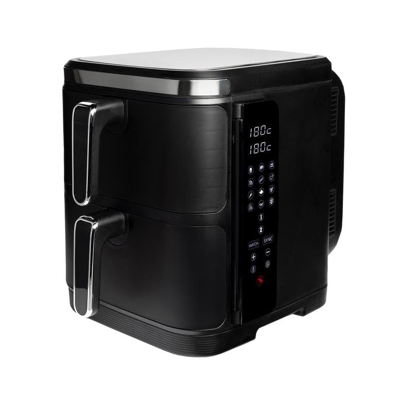 Dubbele airfryer 2 x 5,5 liter