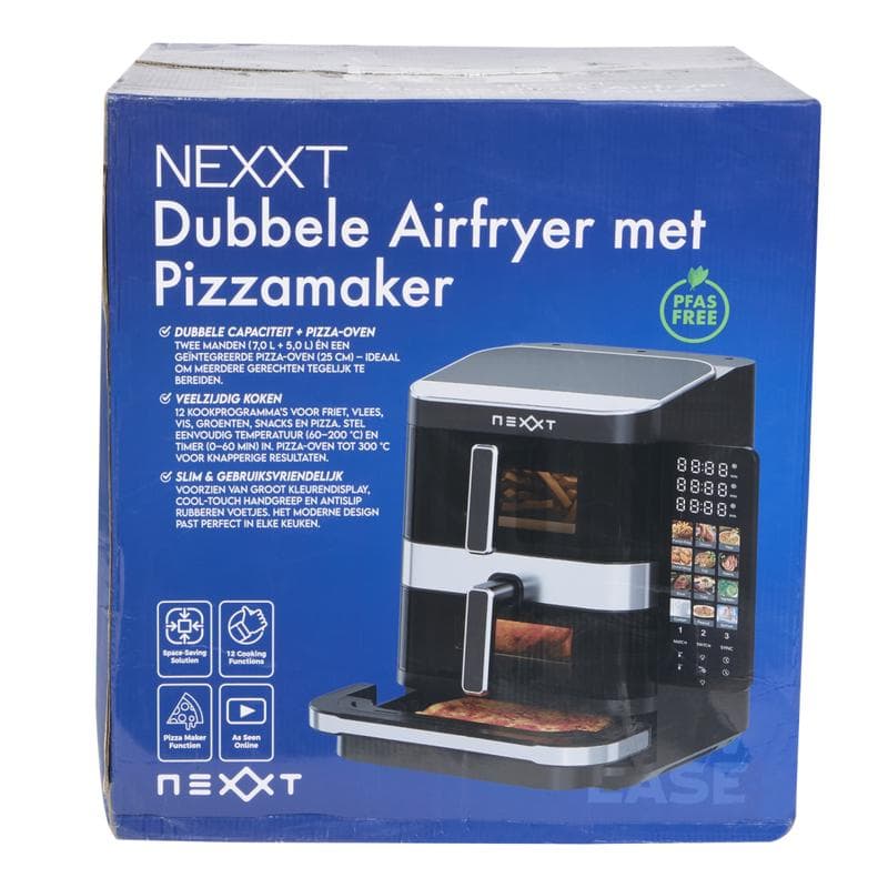 Nexxt airfryer 2-in-1 met pizzaoven