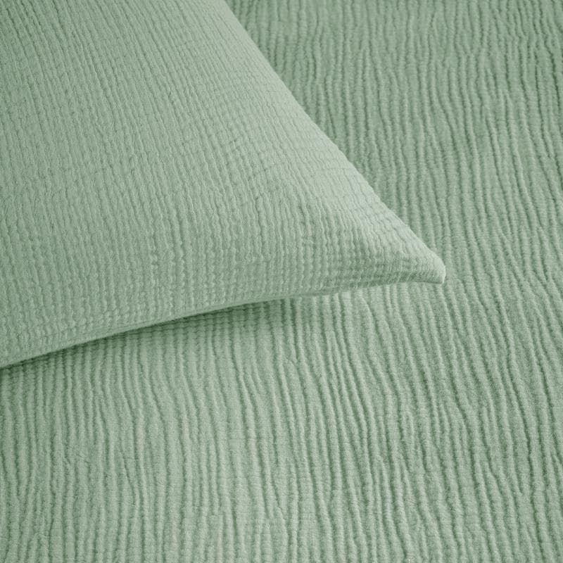 Parure de lit en double gaze - vert