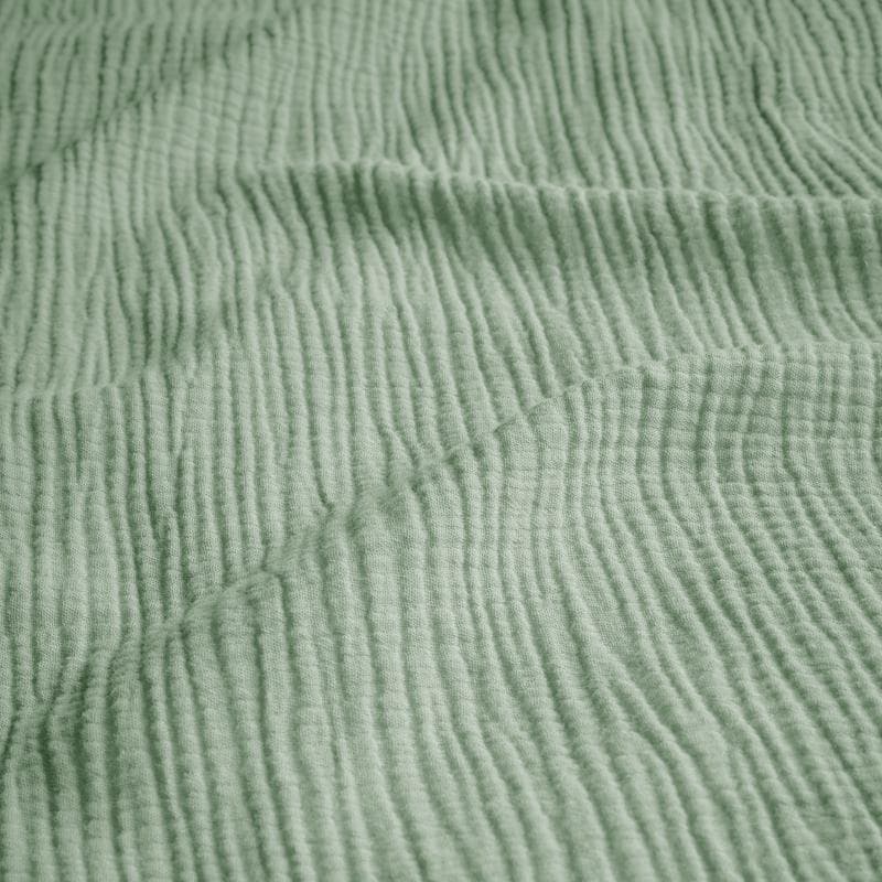 Mousseline dekbedovertrek - groen