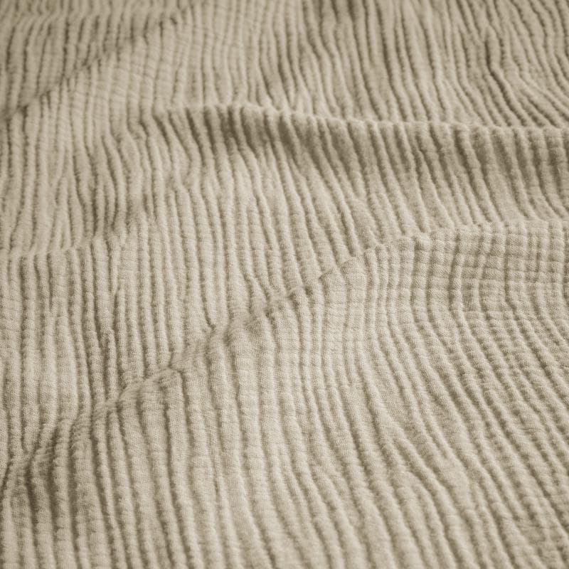 Mousseline dekbedovertrek - taupe