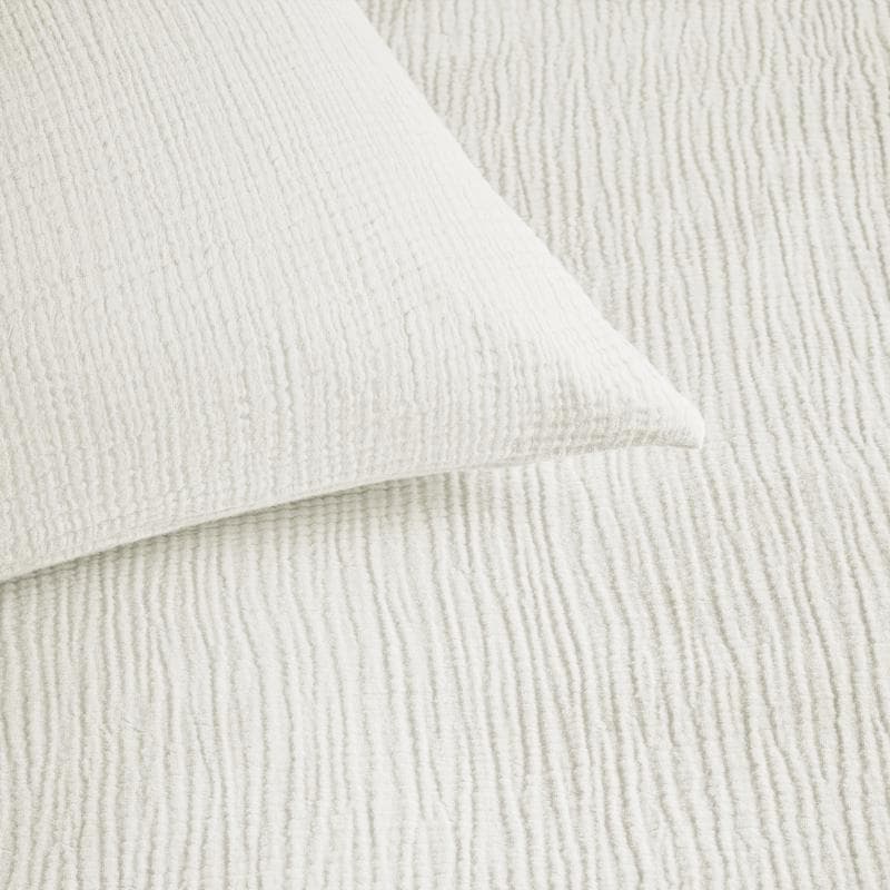 Mousseline dekbedovertrek - wit