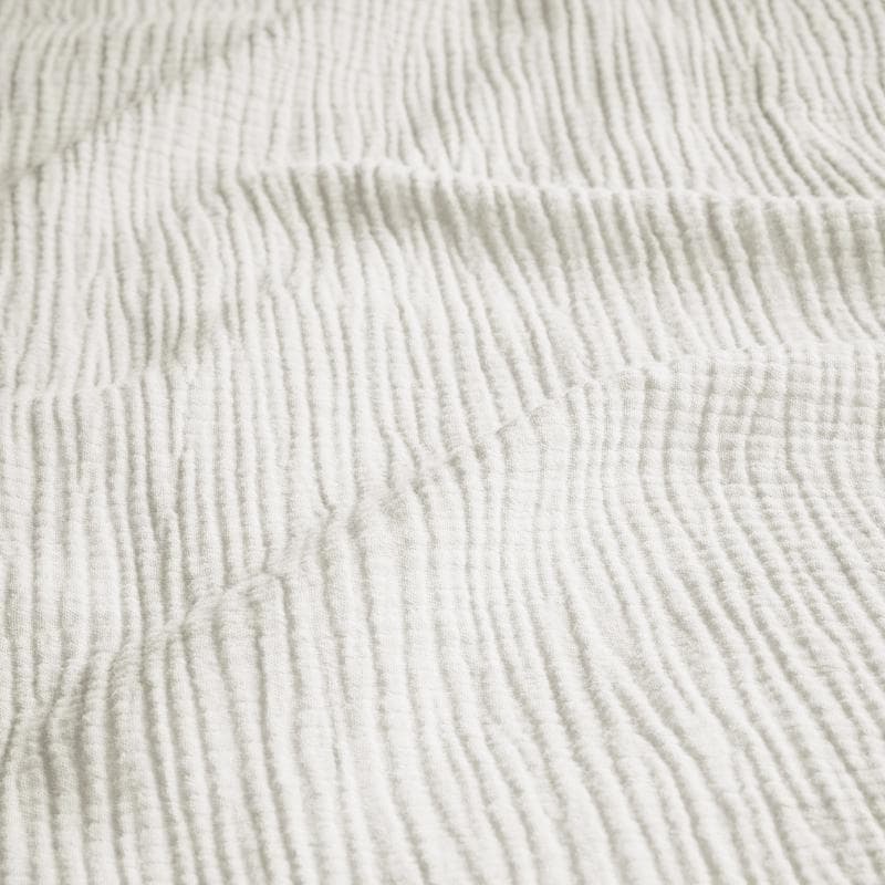 Mousseline dekbedovertrek - wit