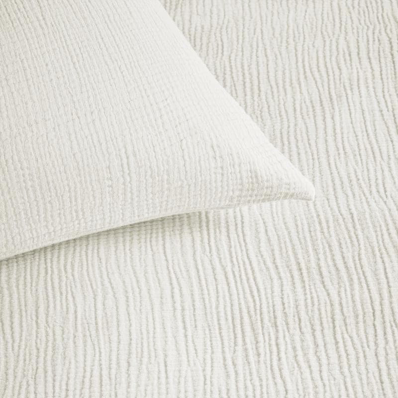 Mousseline dekbedovertrek - wit