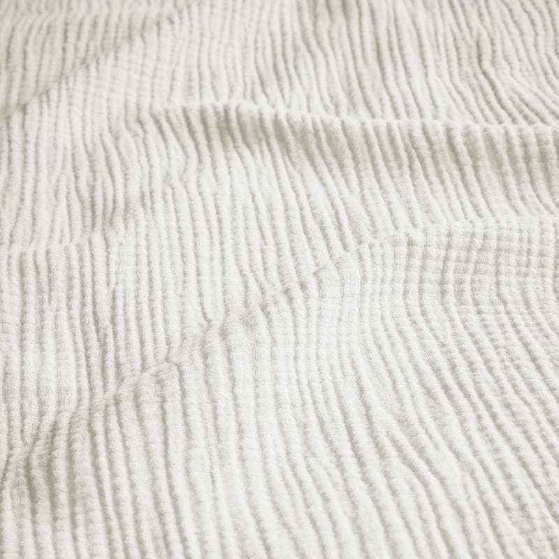 Mousseline dekbedovertrek - wit