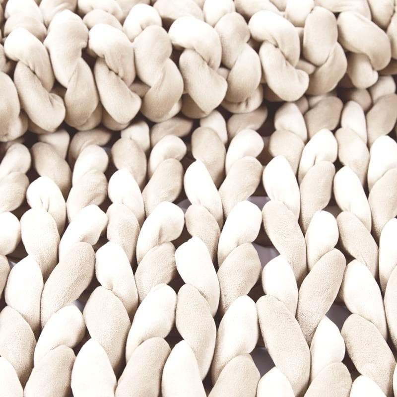 Couverture lestée à mailles larges 5 kg - crème