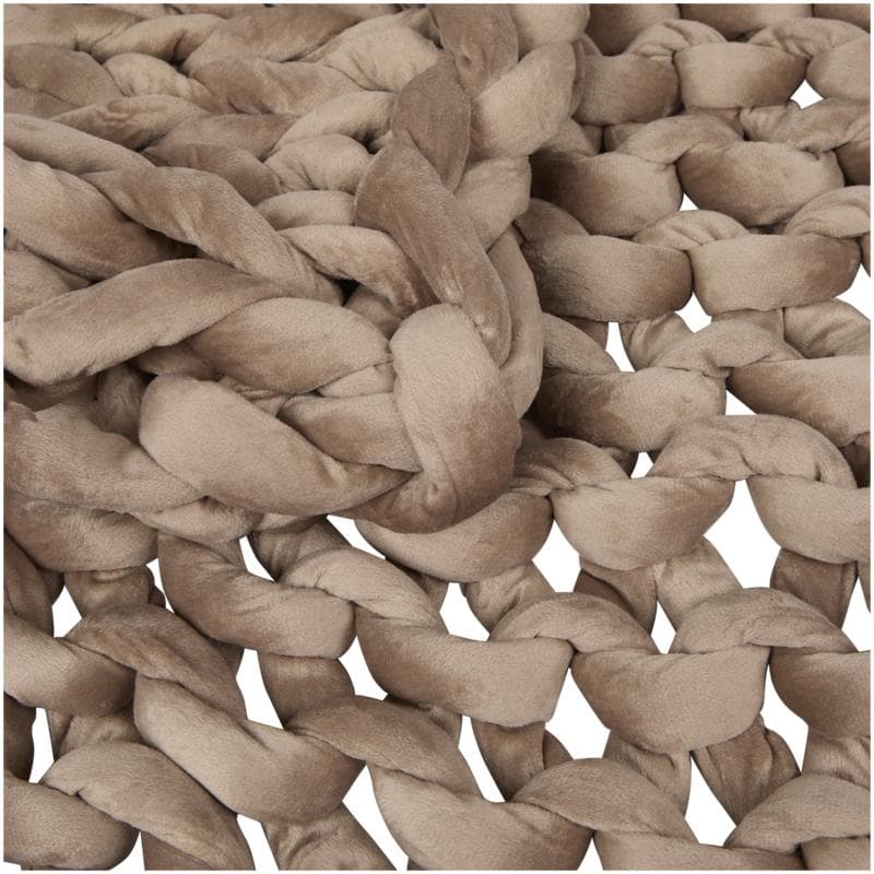 Couverture lestée à mailles larges 5 kg - taupe