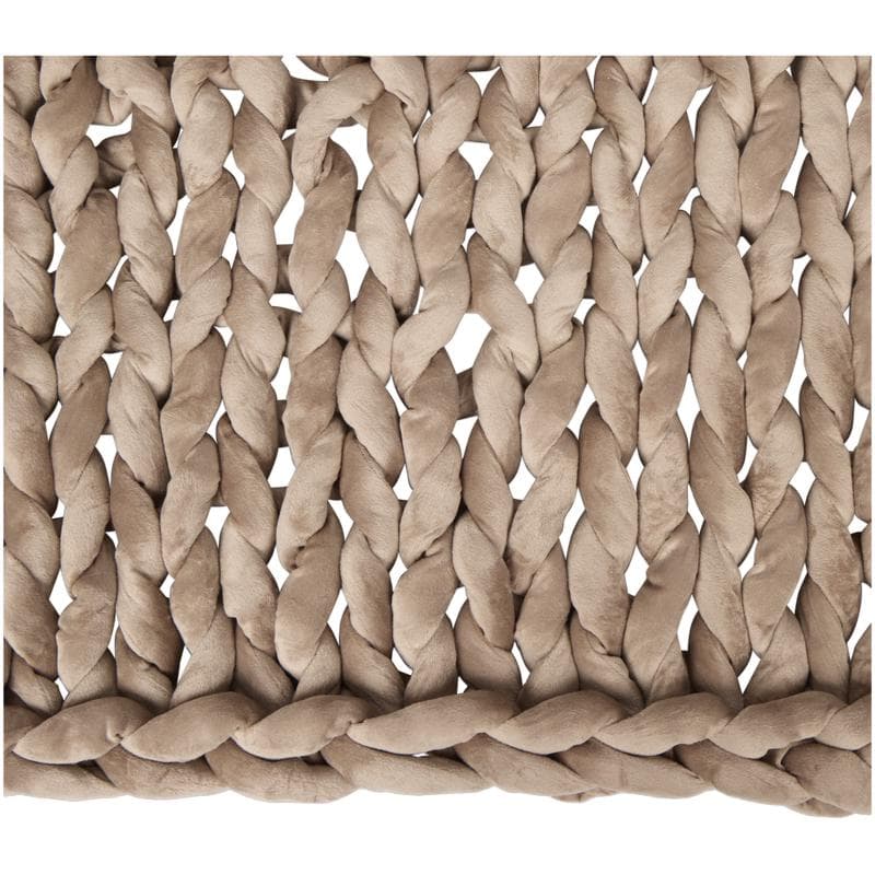 Couverture lestée à mailles larges 5 kg - taupe