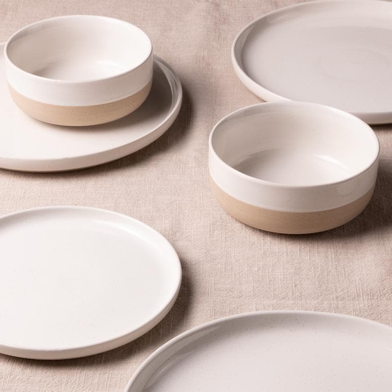 Serviesset Earthy - Wit/beige