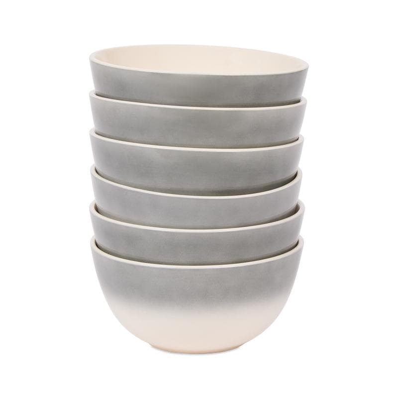 Service de table Obsedian - blanc et gris