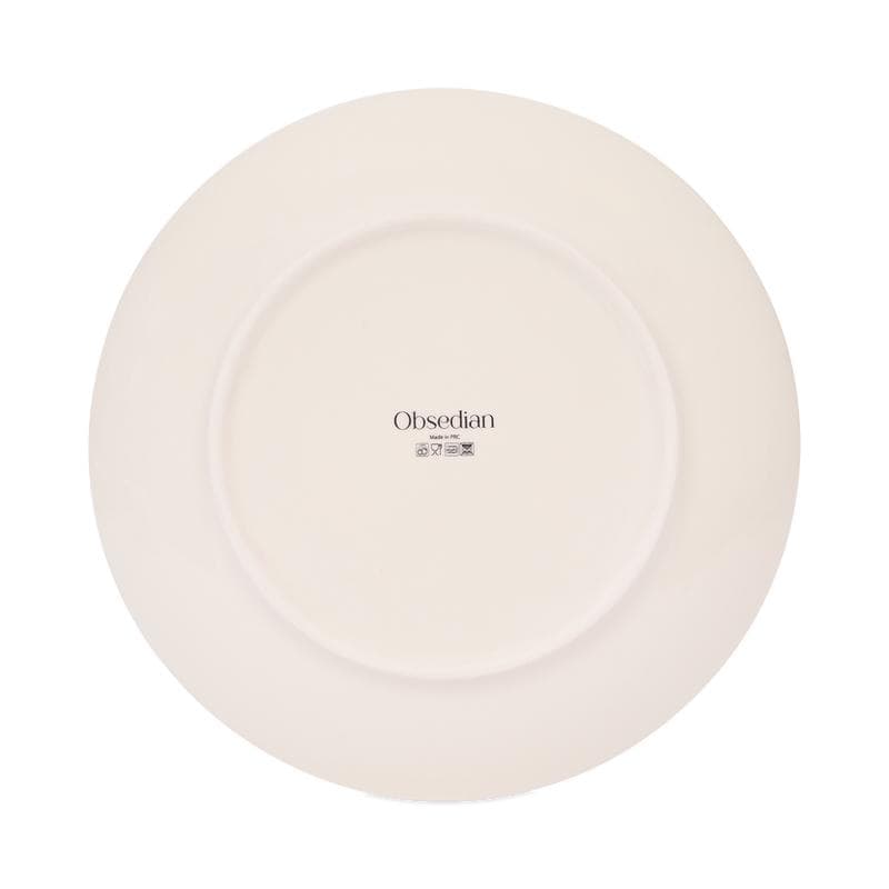 Service de table Obsedian - blanc et mauve