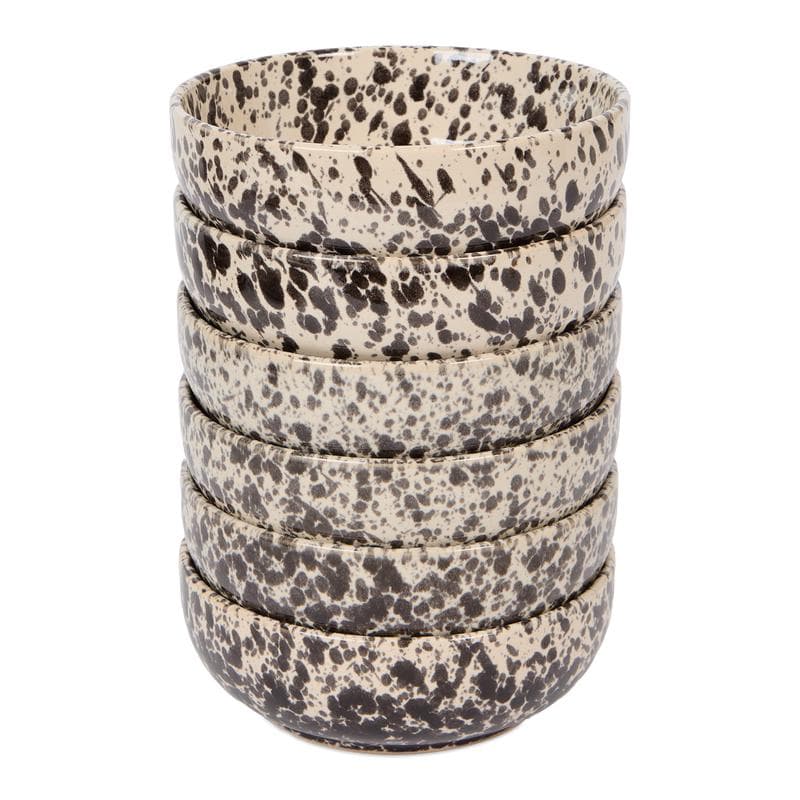 Serviesset Marbles - Zwart