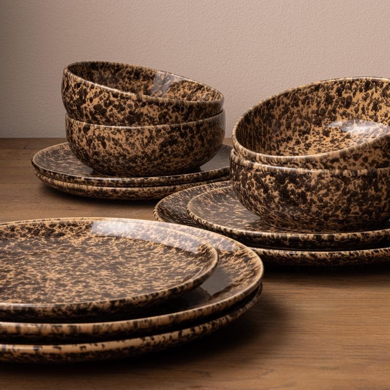 Service de table Marbles - marron