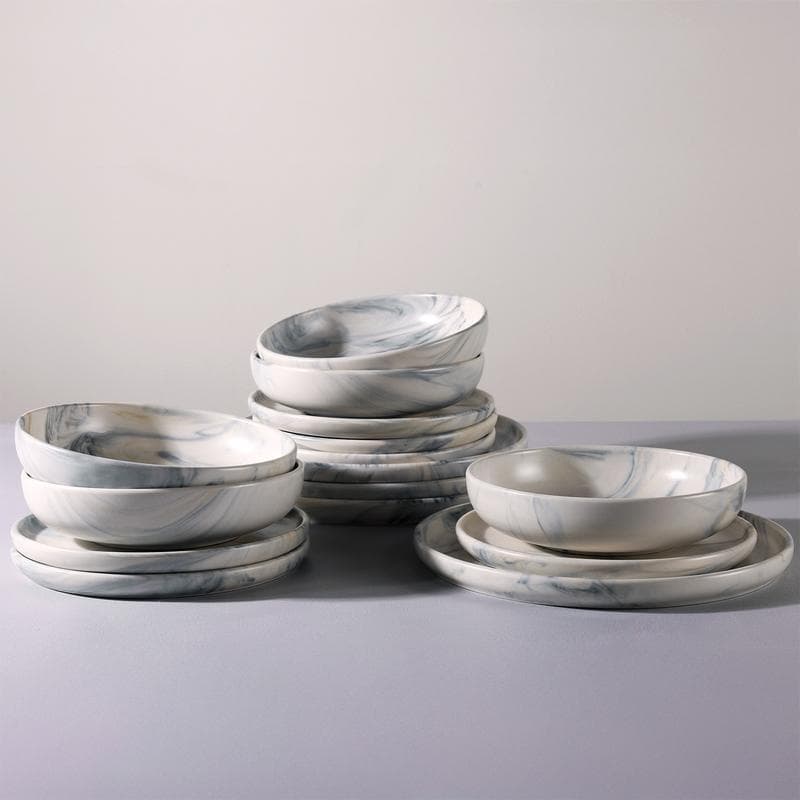 Service de table Marena - gris et marron