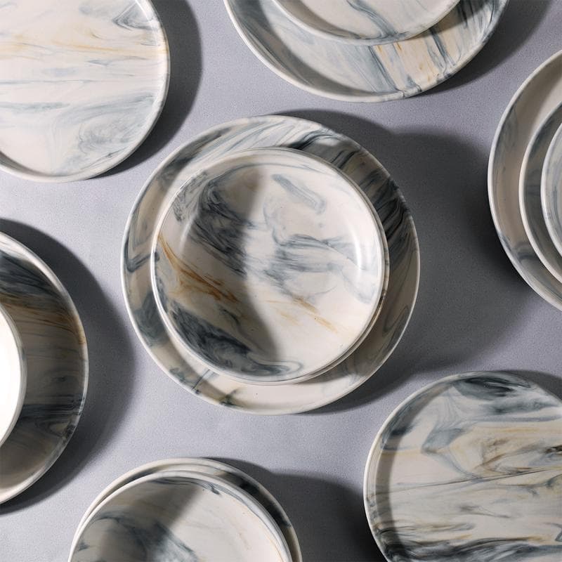 Bordenset Marena - grijs/bruin