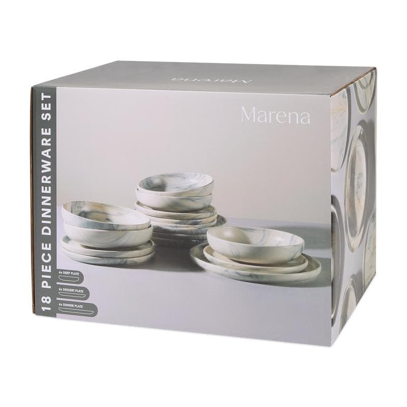 Service de table Marena - gris et marron