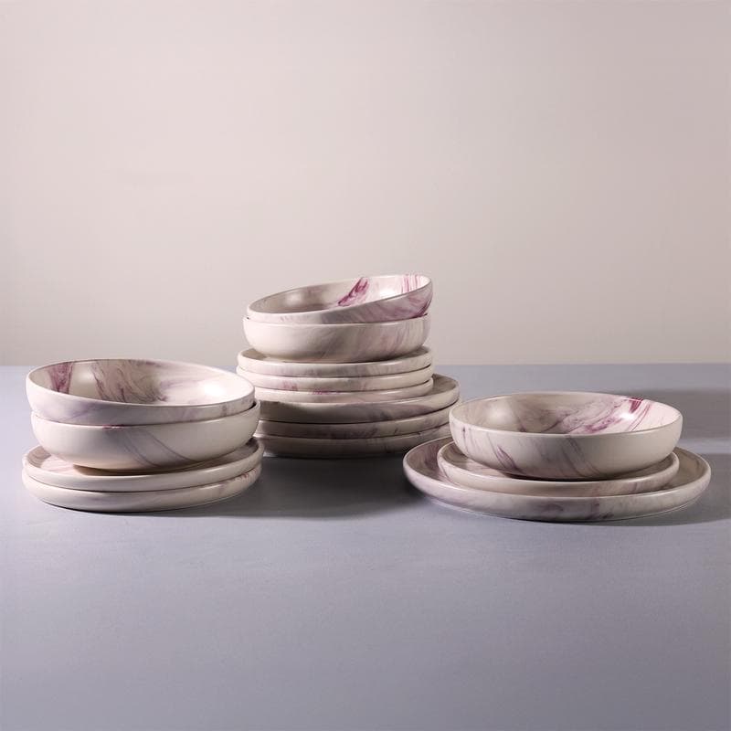 Service de table Marena - gris et violet