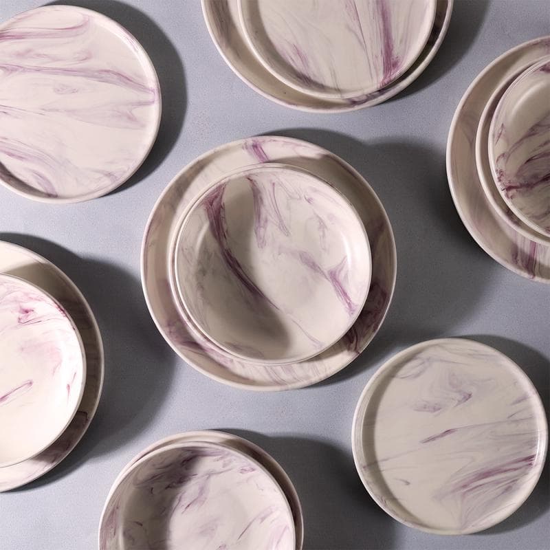 Service de table Marena - gris et violet