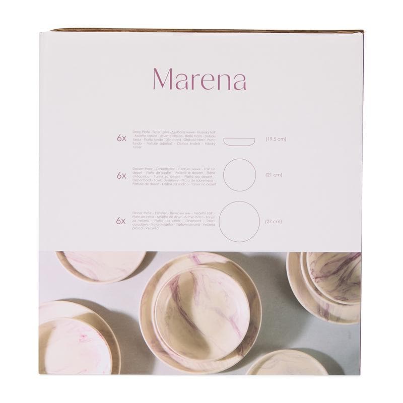 Service de table Marena - gris et violet