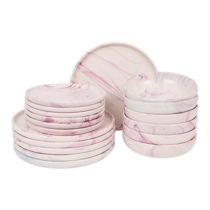 Bordenset Marena - grijs/paars