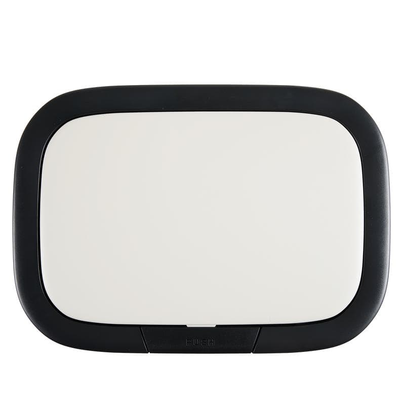 Prullenbak met drukdeksel - 60 liter - crème-wit