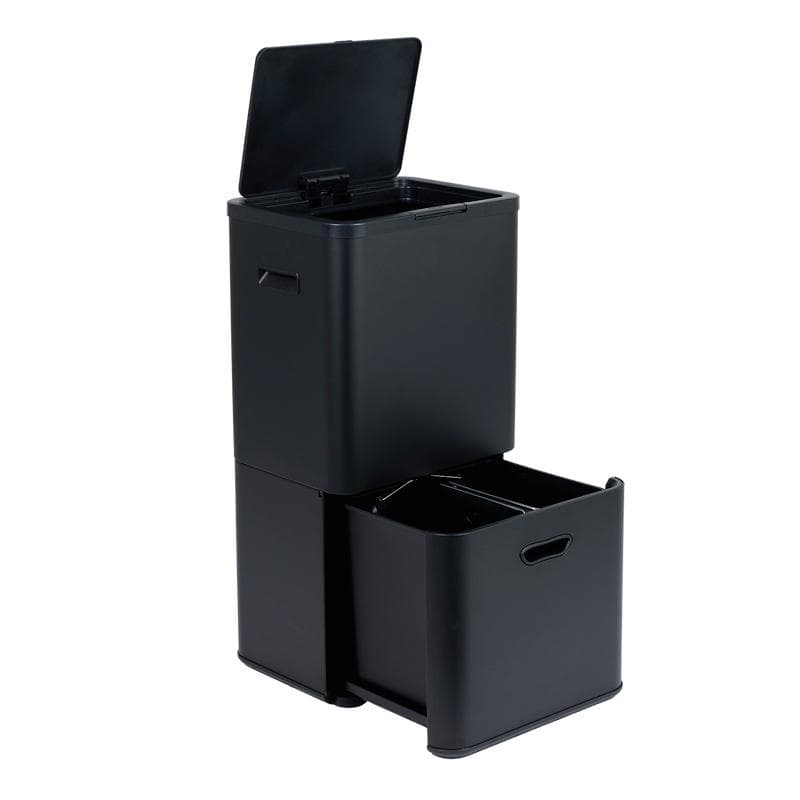 Poubelle tri sélectif 3 bacs 70 l