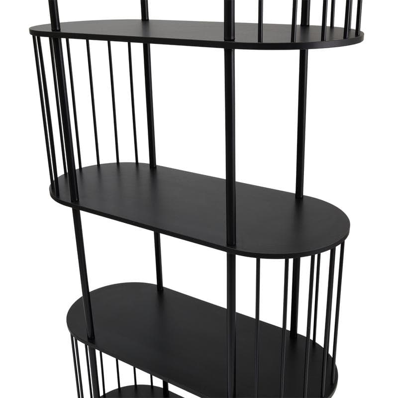 Wandkast Hoxton 5-laags - zwart