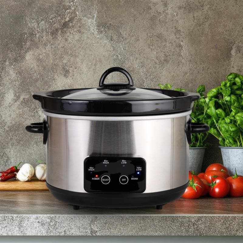 Digitale slowcooker op het aanrecht