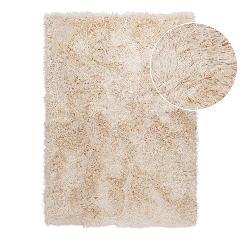 Tapis à pile haute - crème