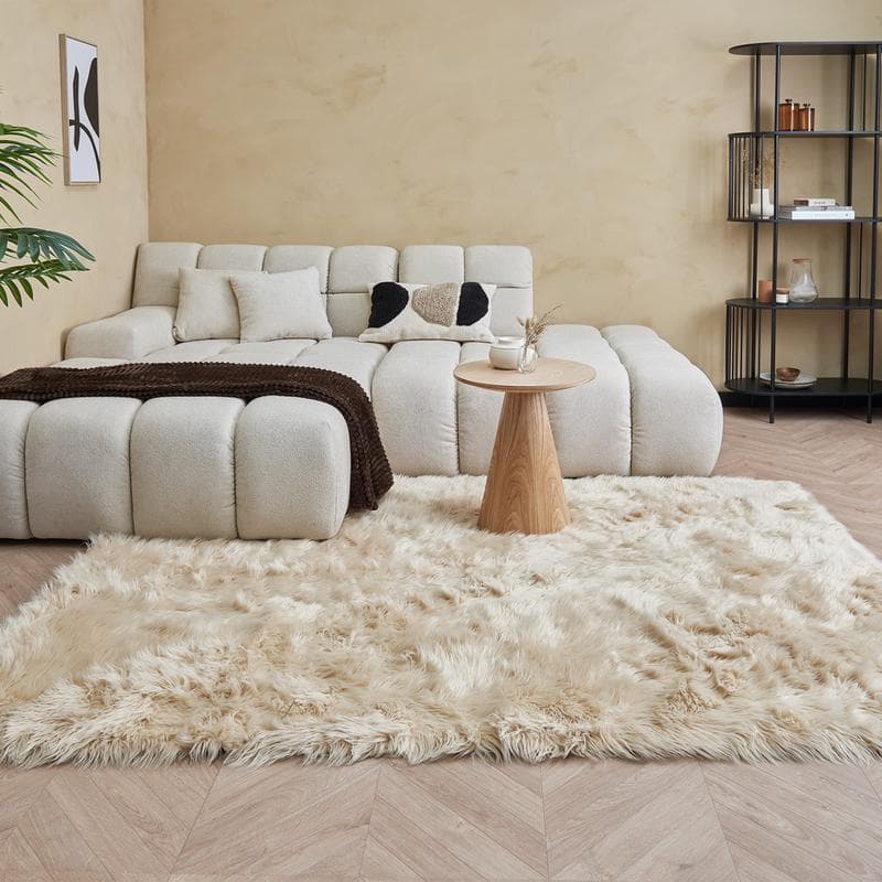 Tapis à pile haute - crème