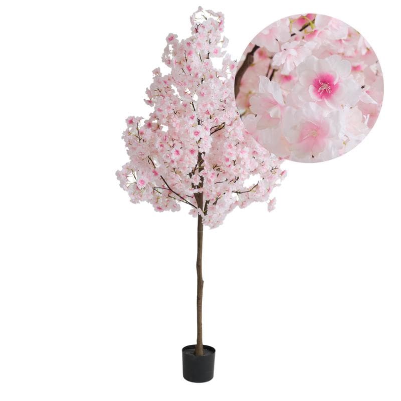 Plante artificielle - cerisier en fleurs 160 cm