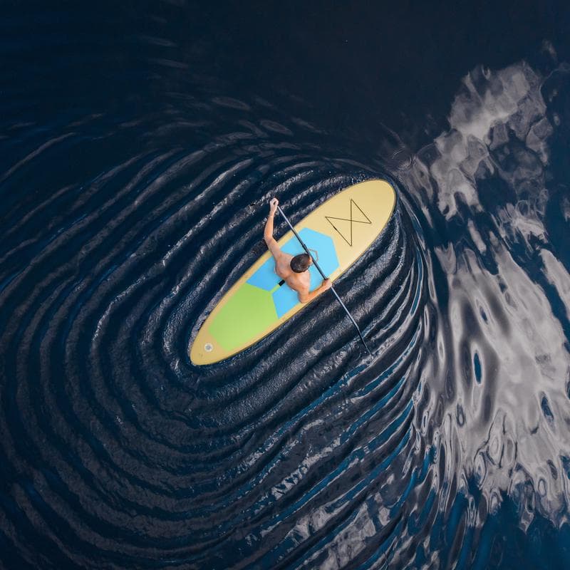 Opblaasbaar supboard - taupe