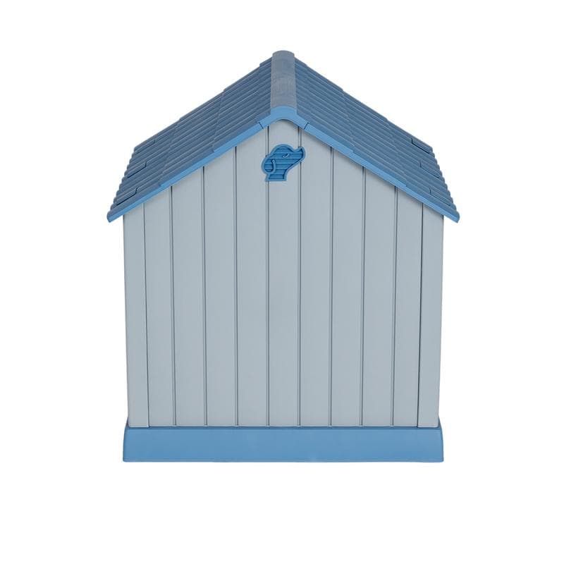 Hondenhok voor buiten – blauw/grijs