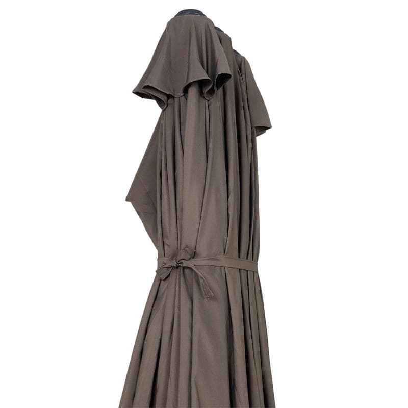 Parasol double avec pied - taupe