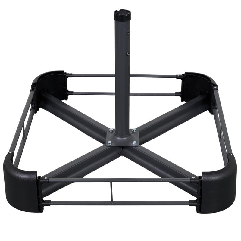 Dubbele parasol met voet – antraciet