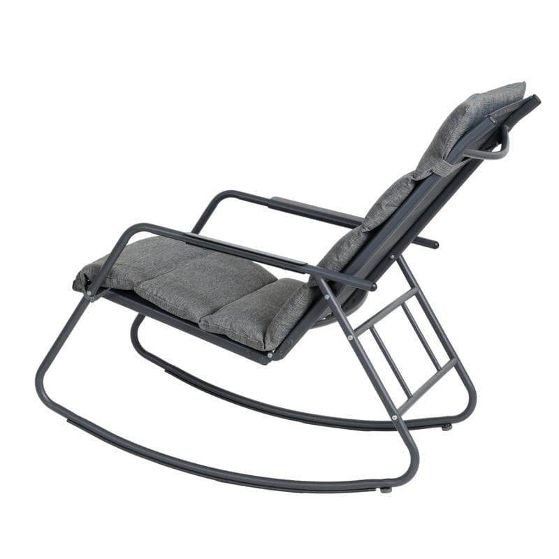 Fauteuil à bascule pour l'extérieur - anthracite