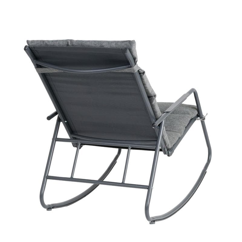 Fauteuil à bascule pour l'extérieur - anthracite