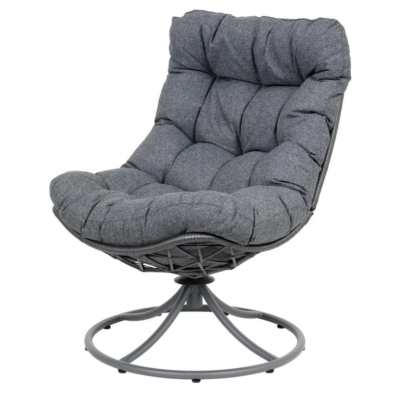 Draaistoel voor buiten antraciet