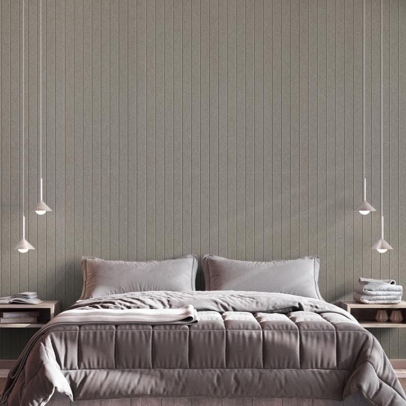 Akoestische wandpanelen vilt – taupe