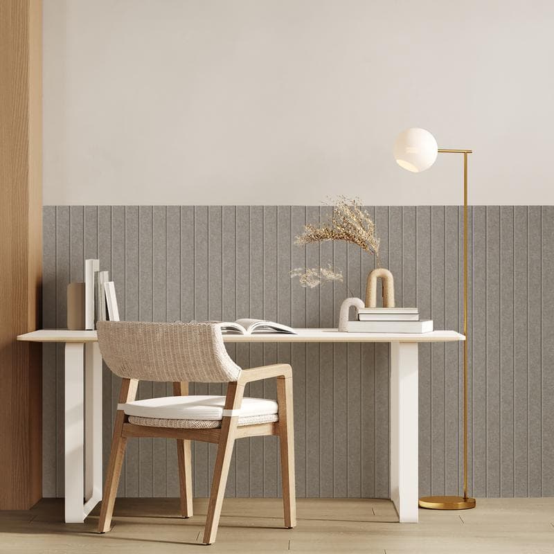 Akoestische wandpanelen vilt – taupe