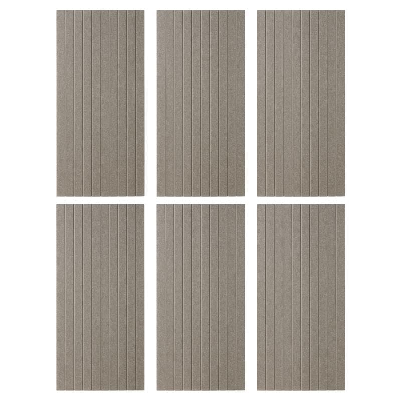 Akoestische wandpanelen vilt – taupe | 6 stuks | 135 x 60 cm | vilt