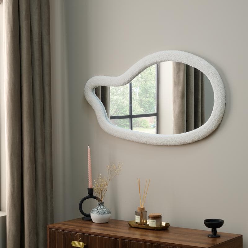 Miroir asymétrique - blanc