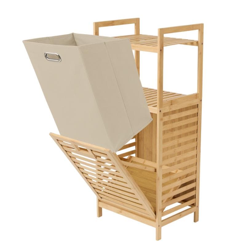Luxe bamboe wasmand