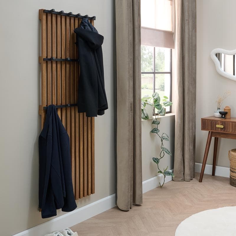 Kapstok wandpaneel – walnoot