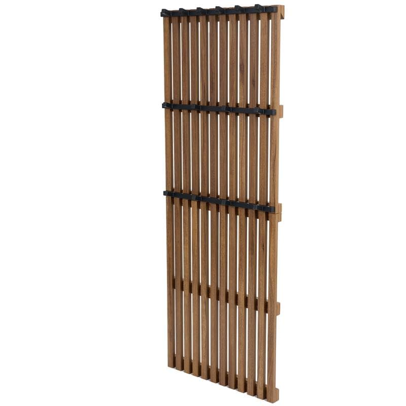 Kapstok wandpaneel – walnoot 60 x 10 x 160 cm | 14 haken