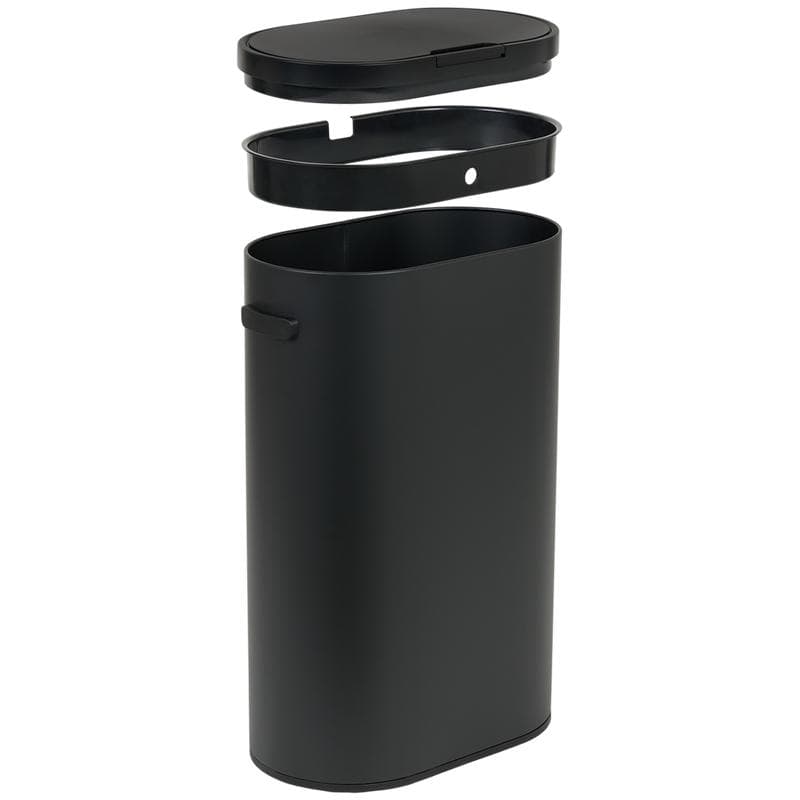 Prullenbak 60 liter ovaal – zwart