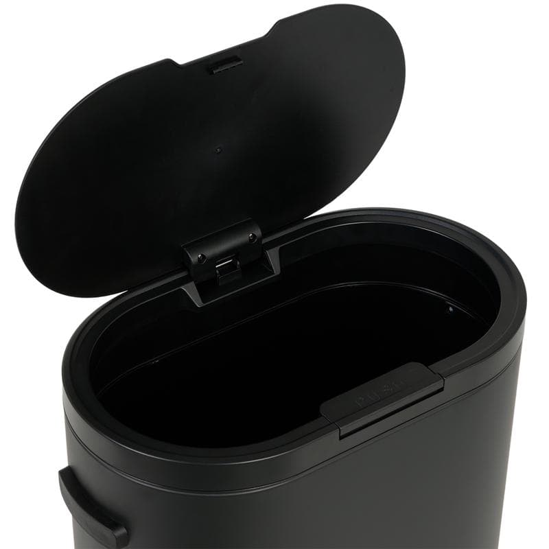 Prullenbak 60 liter ovaal – zwart