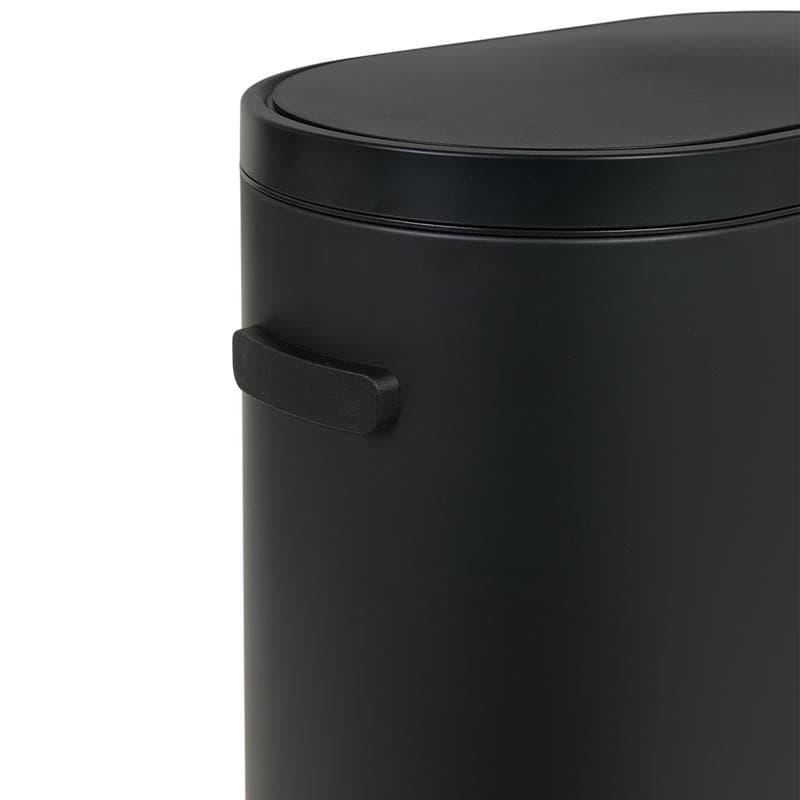 Prullenbak 60 liter ovaal – zwart