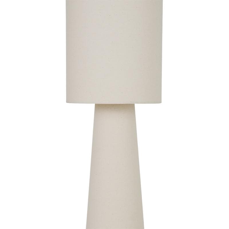 Japandi vloerlamp - crème-wit