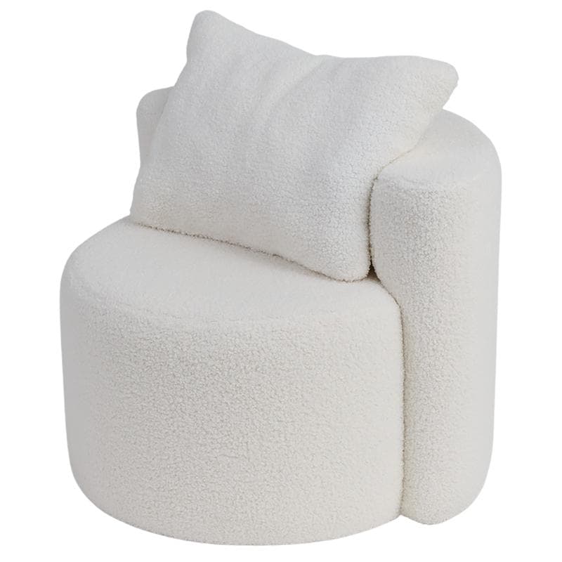 Kinderfauteuil met kussen - wit